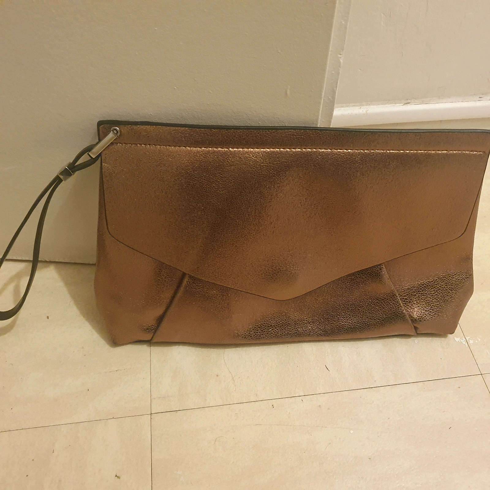 Grande pochette zara cuivré