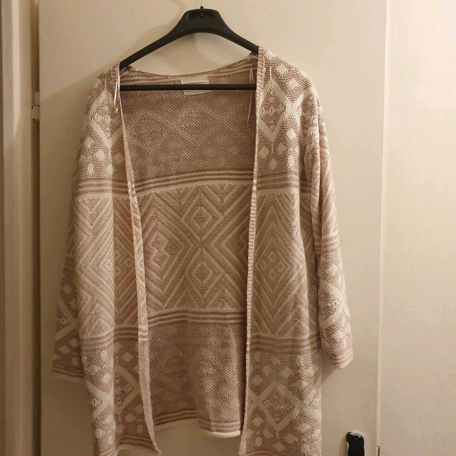 Gilet rose poudrée
