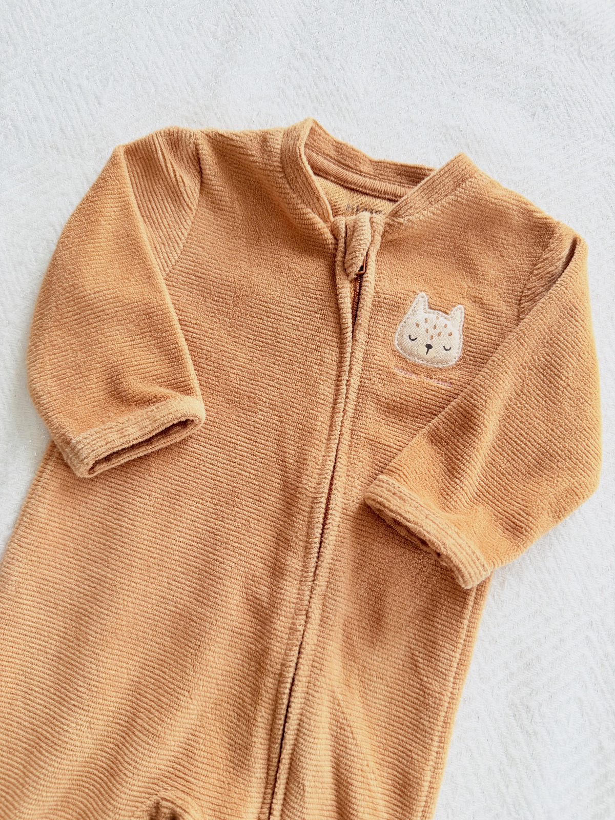 Pyjama chaud ouverture devant marron ouverture devant Kiabi 1 mois  – Kiabi – taille 3 mois 2
