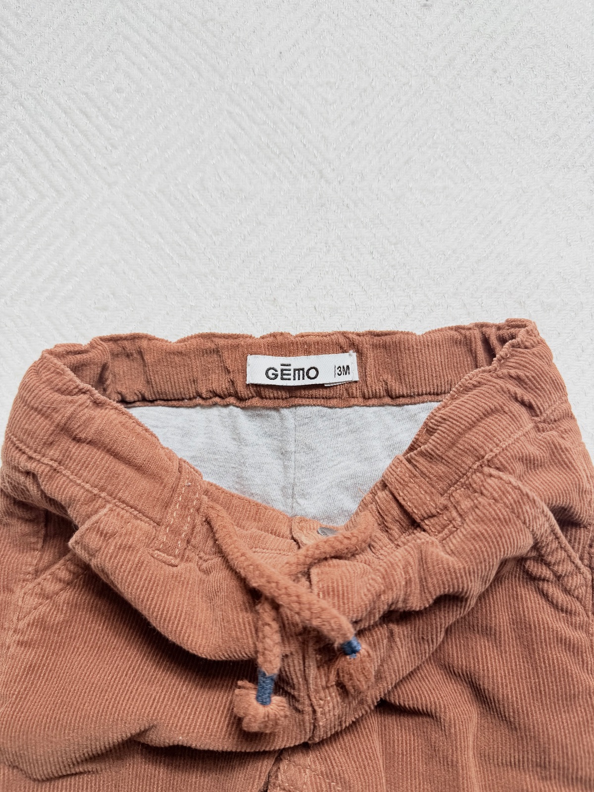 Pantalon velours côtelé marron 3 mois Gémo – Gémo – taille 3 mois 4