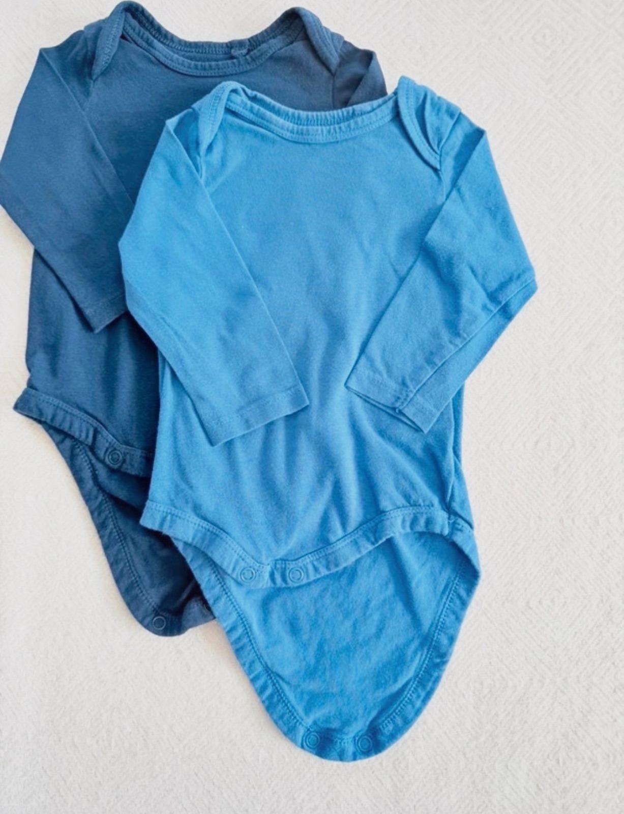 Bodies manches longues blanc et bleu 62-68 cm Lupilu – Lupilu – taille 6 mois 5