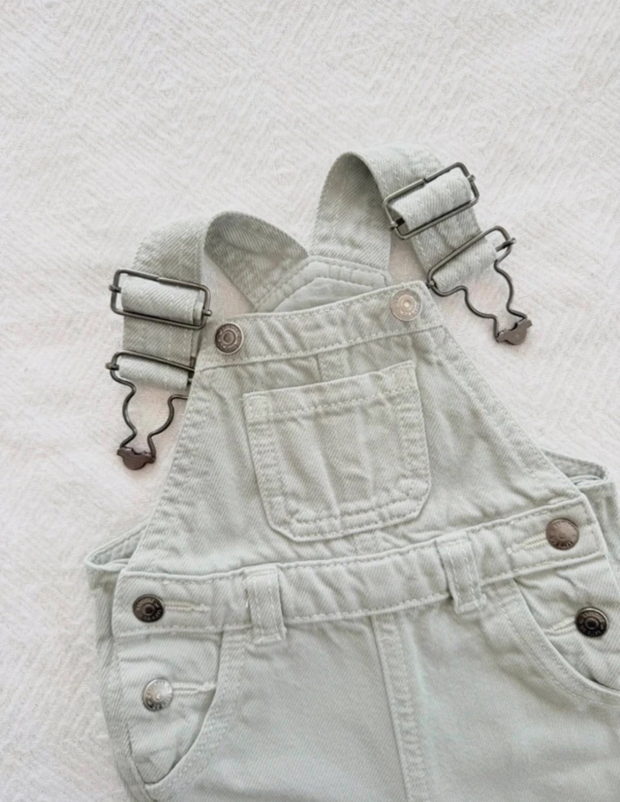 Salopette menthe en jean 3 mois Kiabi – Kiabi – taille 3 mois 2