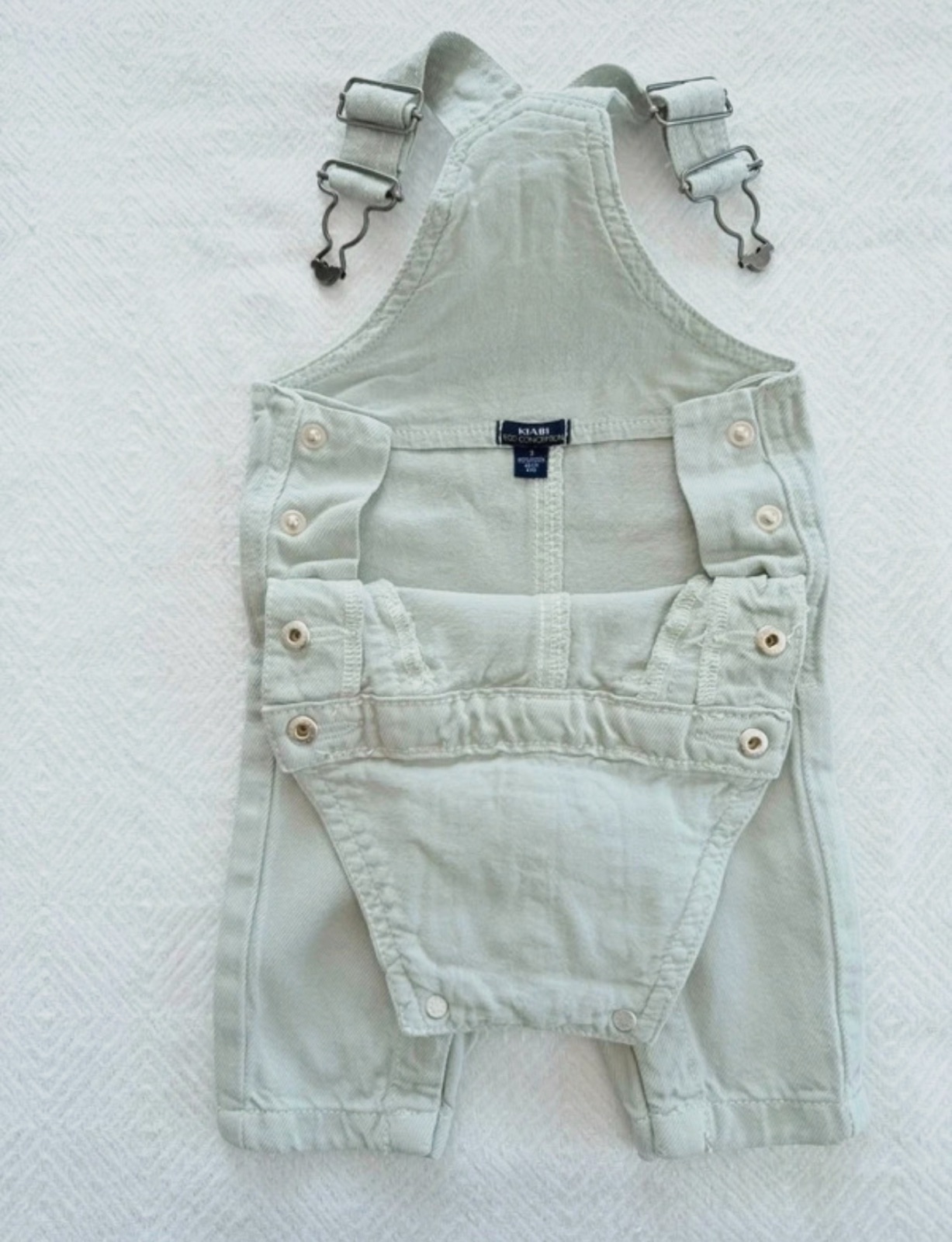 Salopette menthe en jean 3 mois Kiabi – Kiabi – taille 3 mois 3