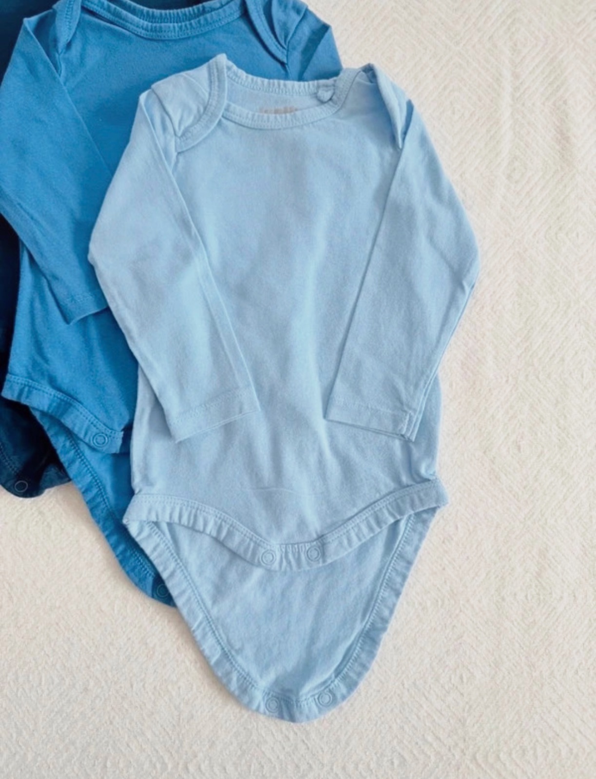 Bodies manches longues blanc et bleu 62-68 cm Lupilu – Lupilu – taille 6 mois 4