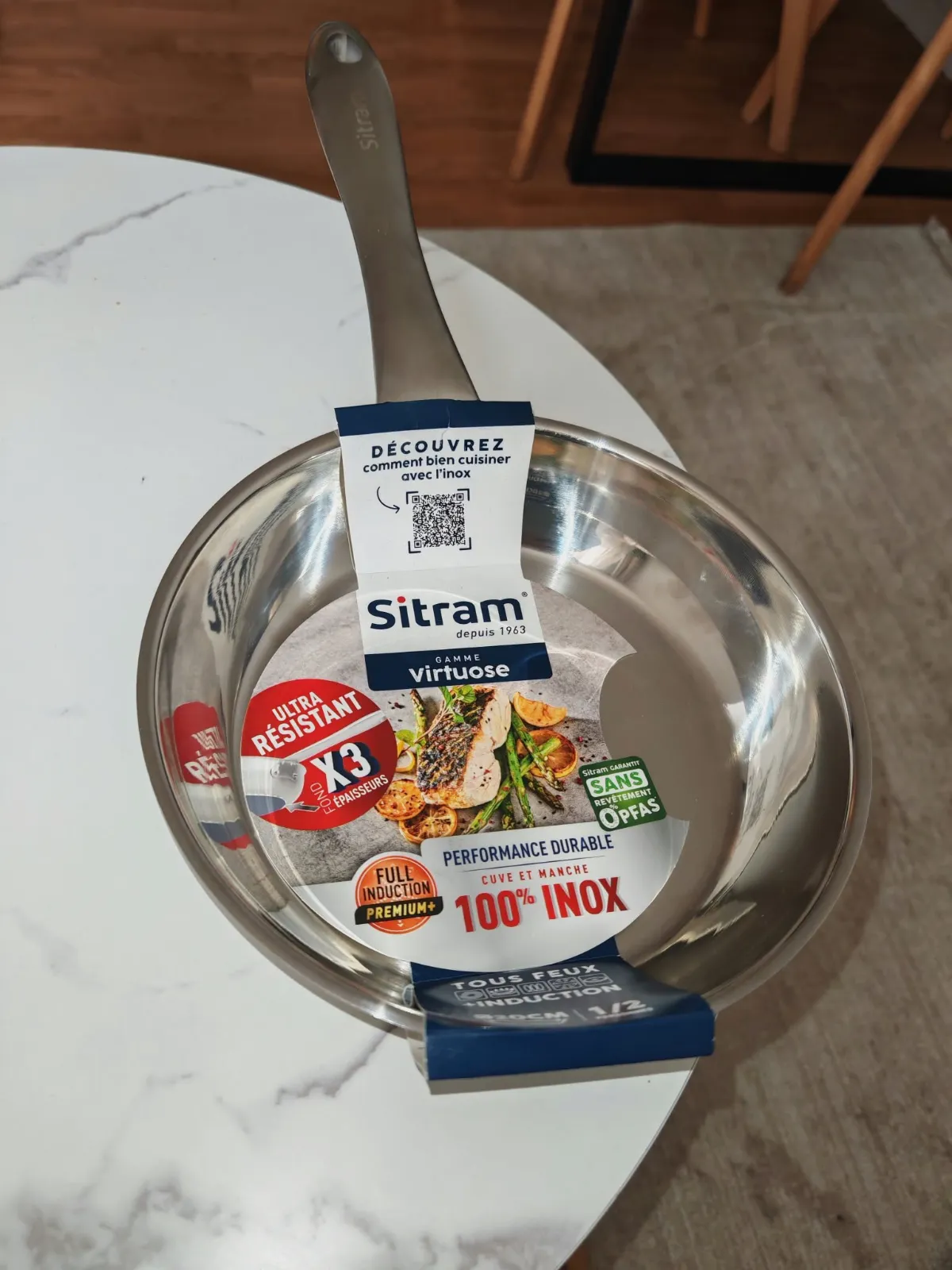 Poêle sitram inox 20 cm  – Sitram 2
