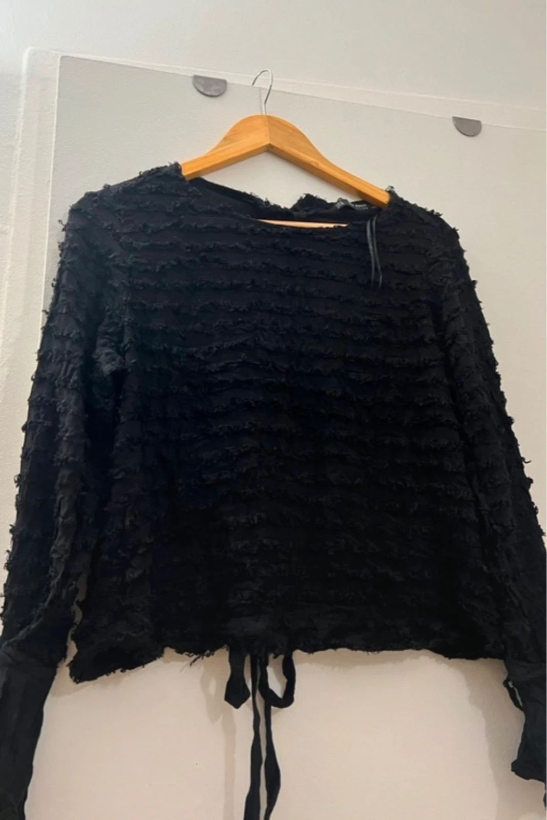 Magnifique top Zara dos nu froufrou