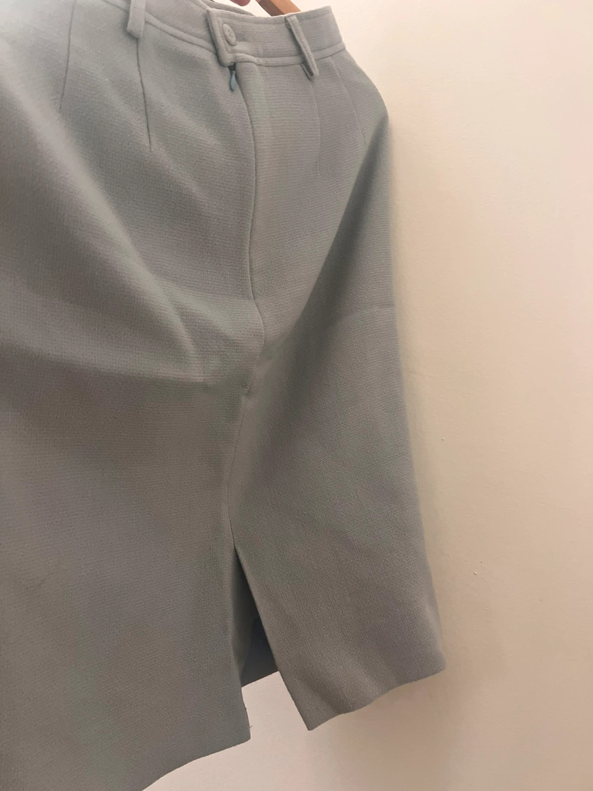 Jupe baby blue vintage Caroline ROHMER 100% laine – Caroline Rohmer – taille M / 38 / 10 3