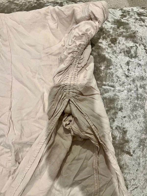 Jupe Zara effet lin fente et plissée sur le côté – Zara – taille L / 40 / 12 2