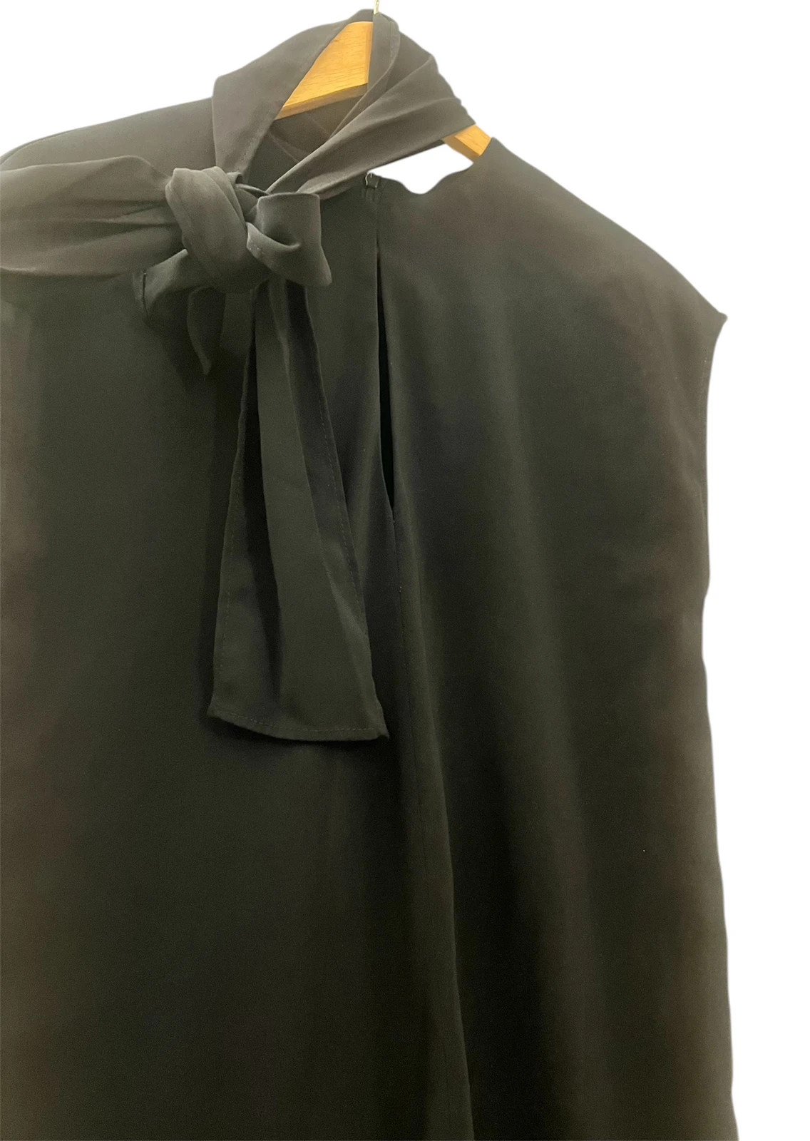 Robe mango col à noeud bleu marine – Mango – taille M / 38 / 10 2
