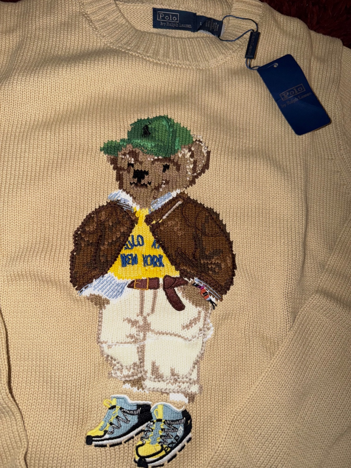 Pull polo bear camel  – Polo Ralph Lauren – taille L 3