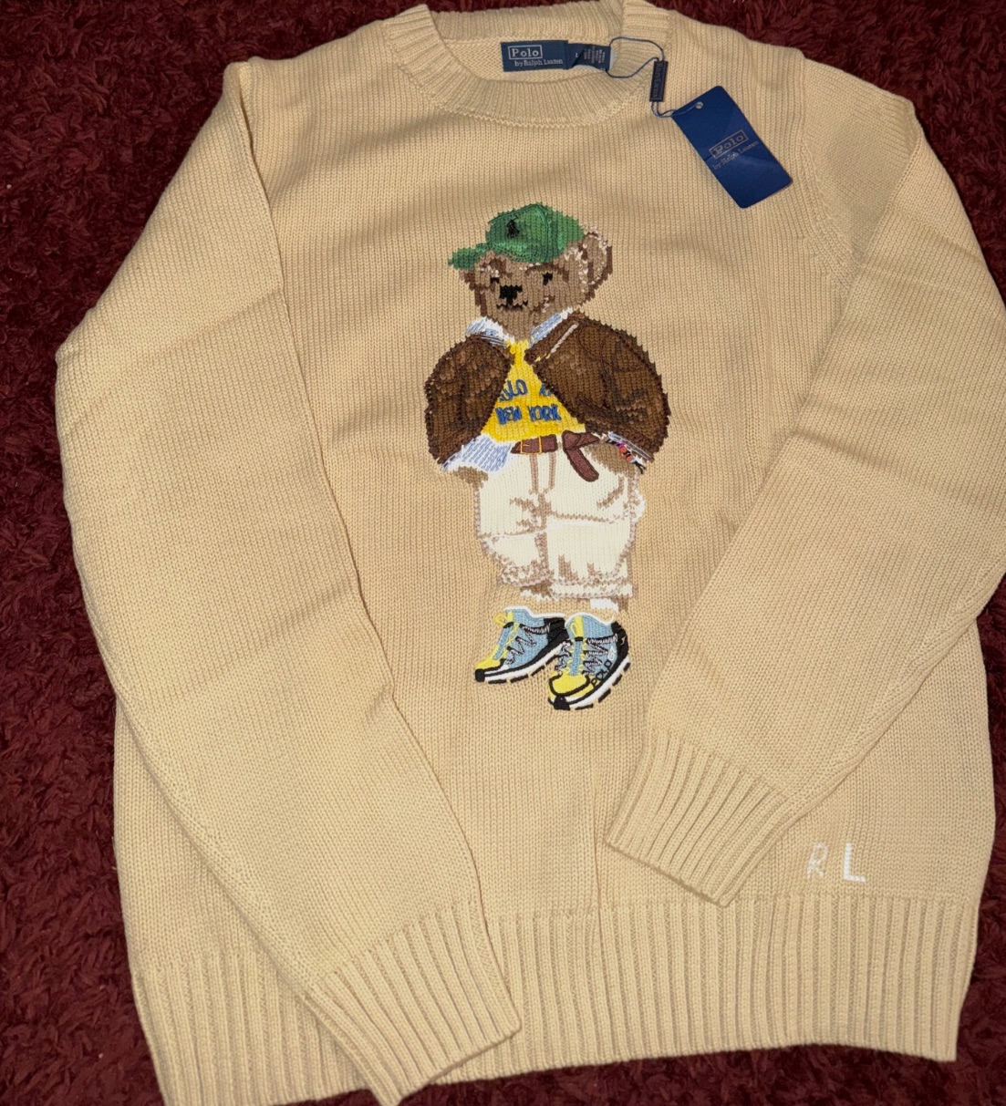 Pull polo bear camel  – Polo Ralph Lauren – taille L 2