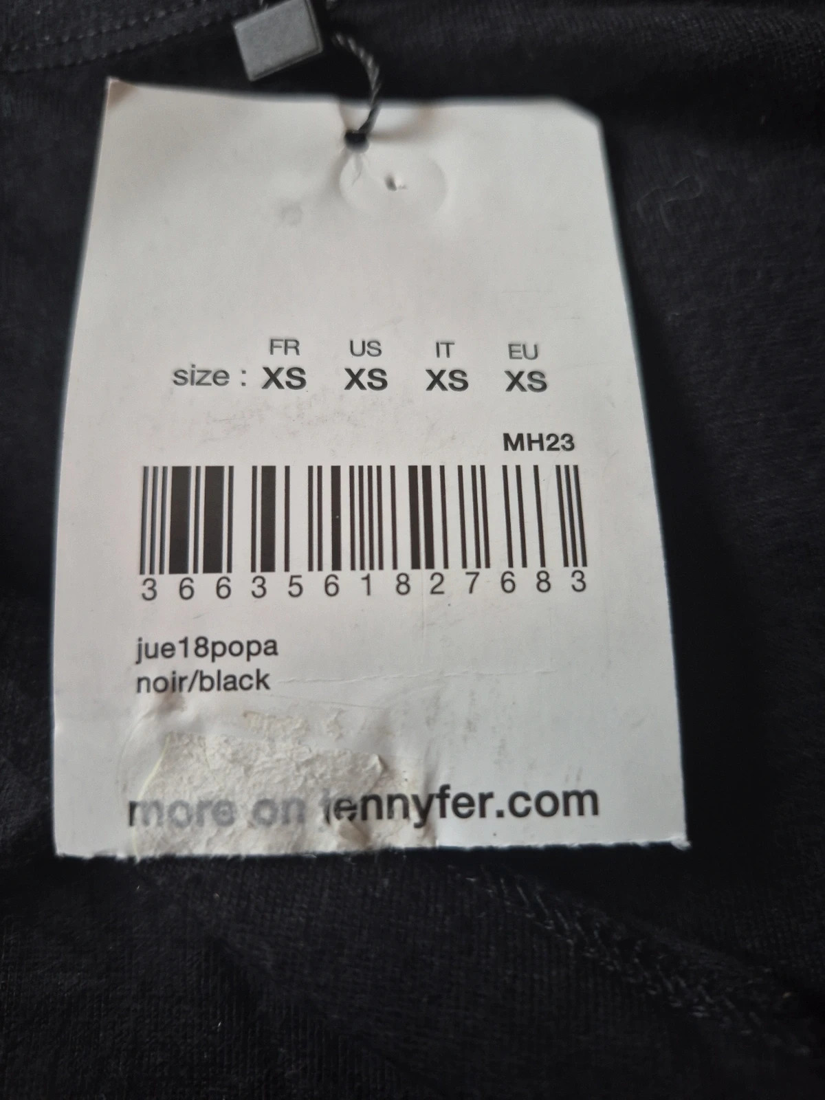 Jupe courte noire nouée Jennyfer (Neuve avec étiquette) – Jennyfer – taille XS / 34 / 6 2