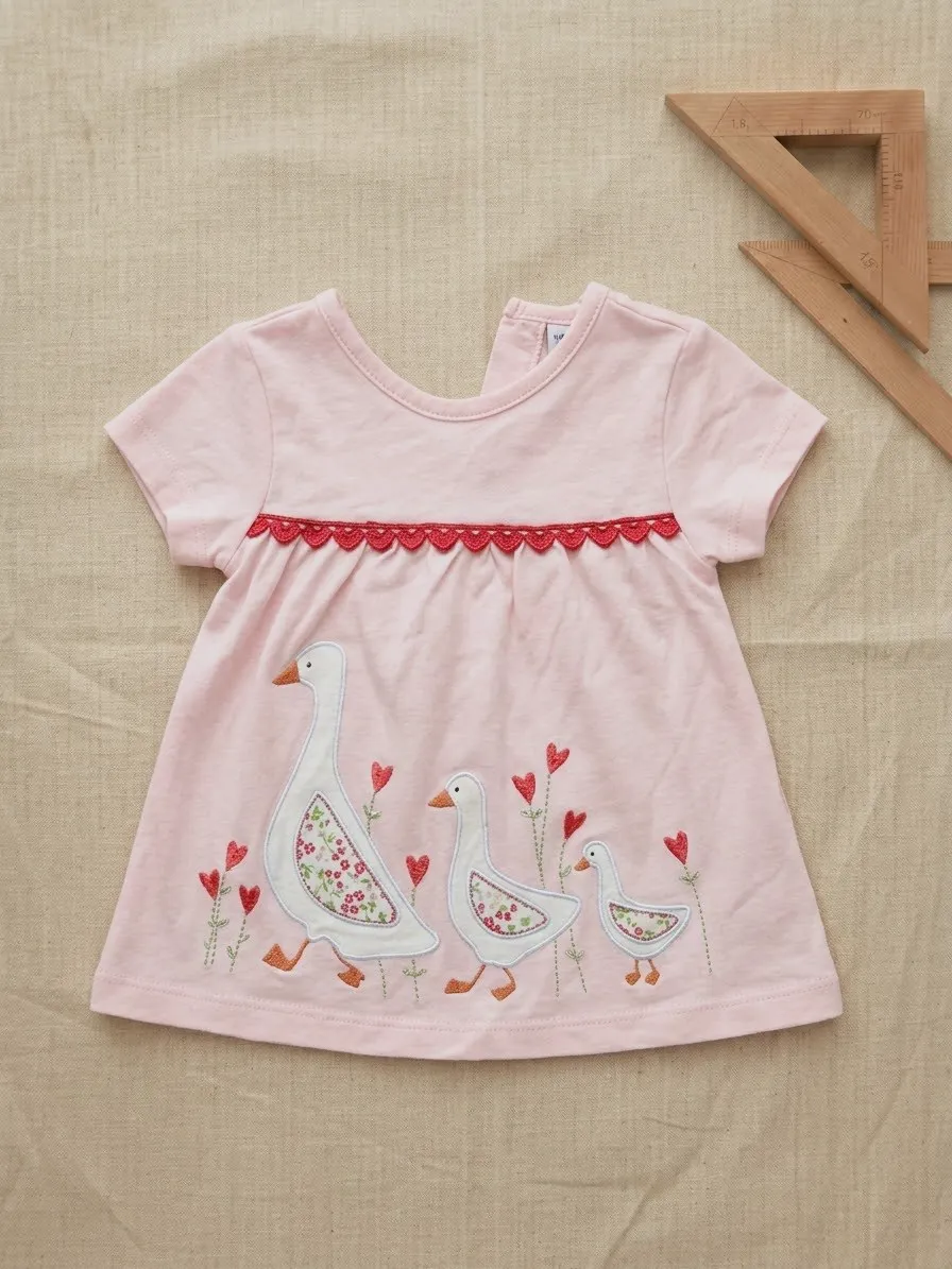 Lot de 4 t-shirts bébé filles – Aucune – taille 3 mois 5