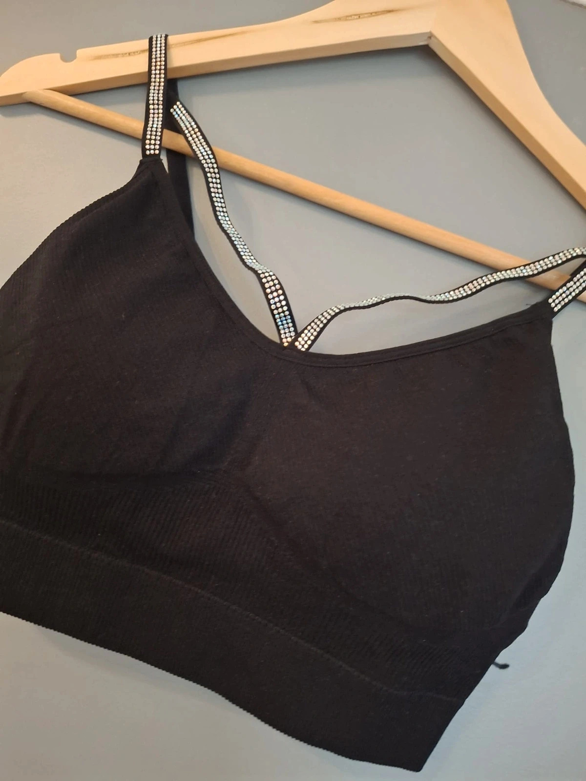 Set brassière sport avec bretelles strass – Ouno – taille XL 4