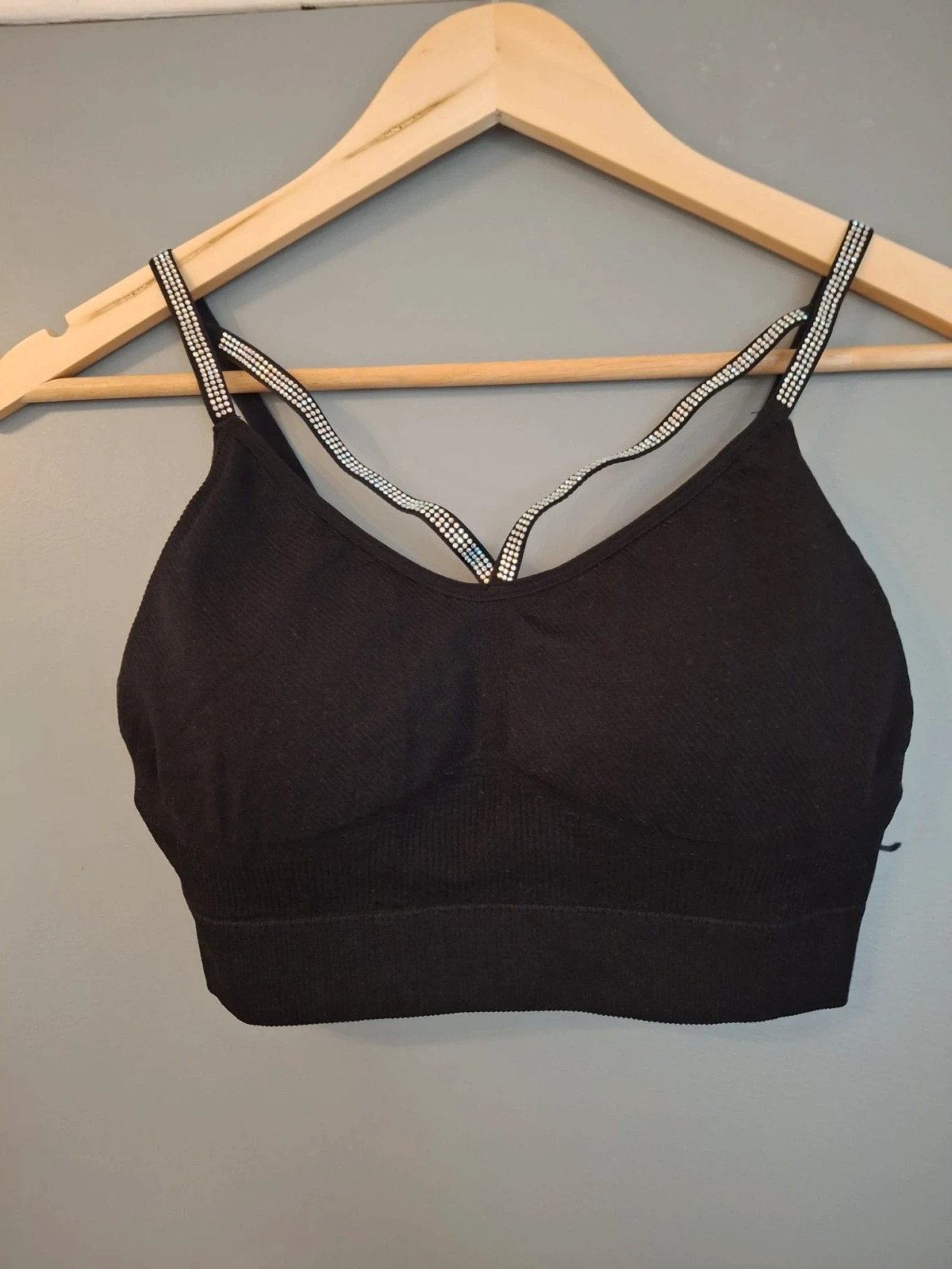 Set brassière sport avec bretelles strass – Ouno – taille XL 3