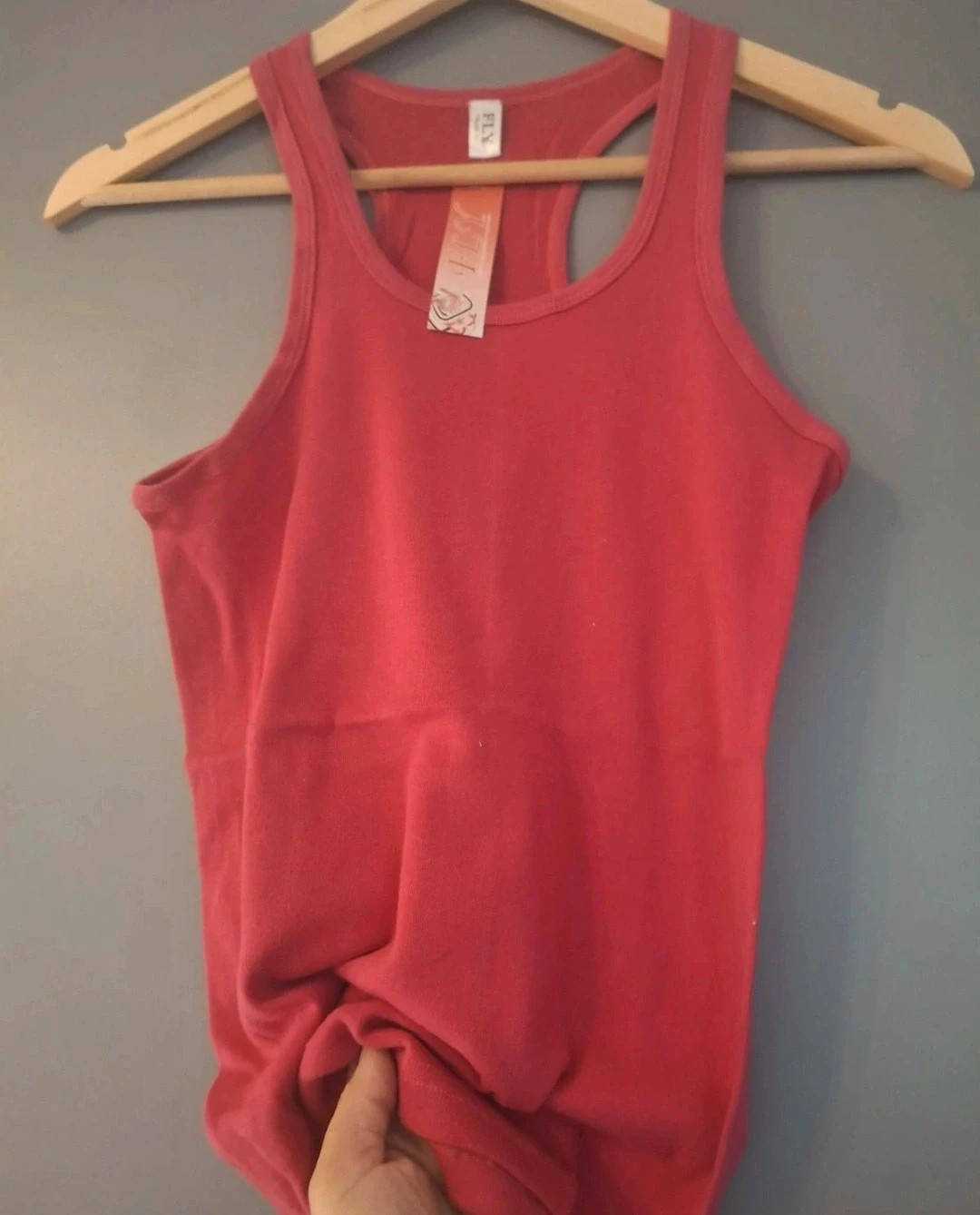 Lot de débardeurs dos nageur rose et noir en coton – Tendance – taille XL / 42 / 14 3