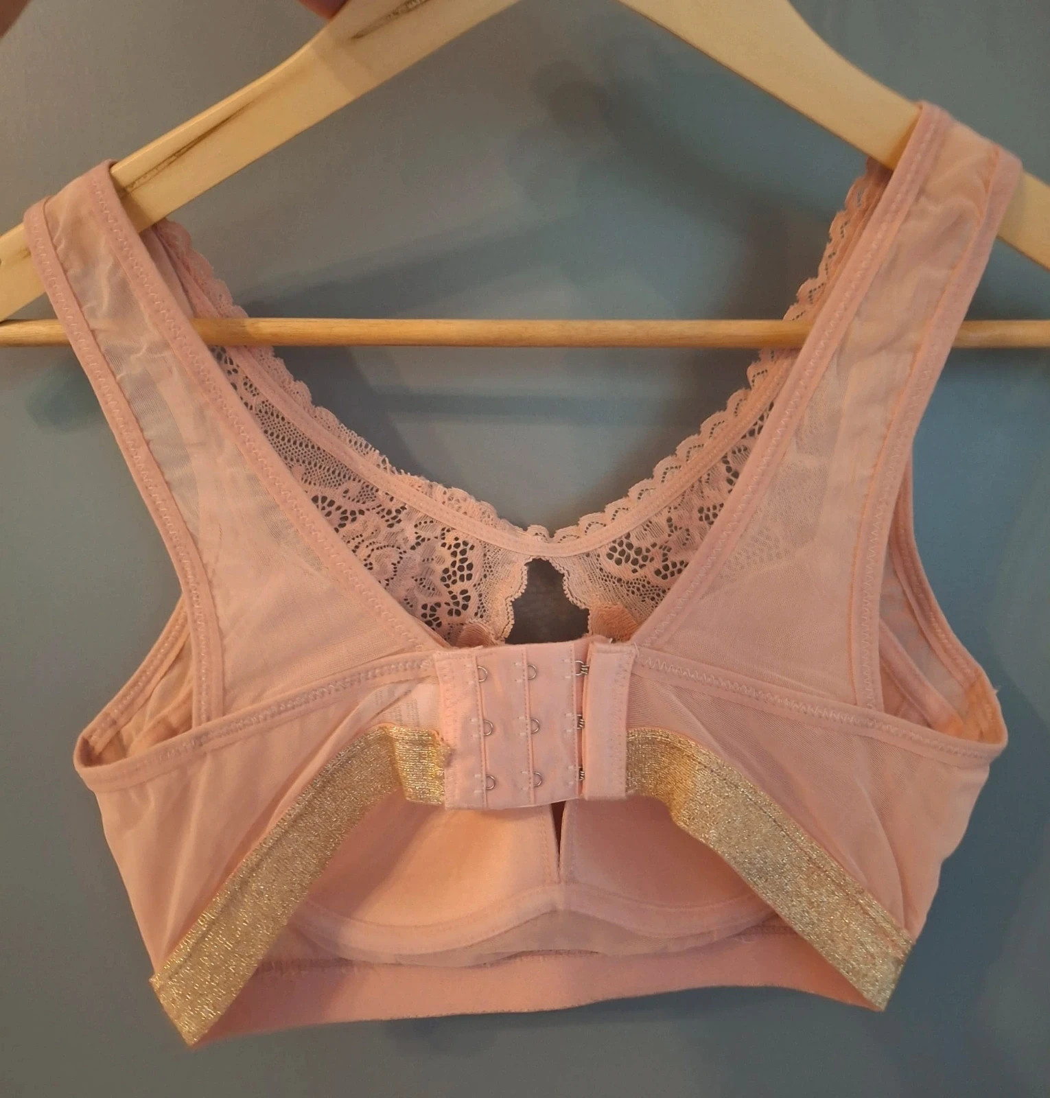Bralette crop top en dentelle gine rosr – Ancona – taille M / 38 / 10 3