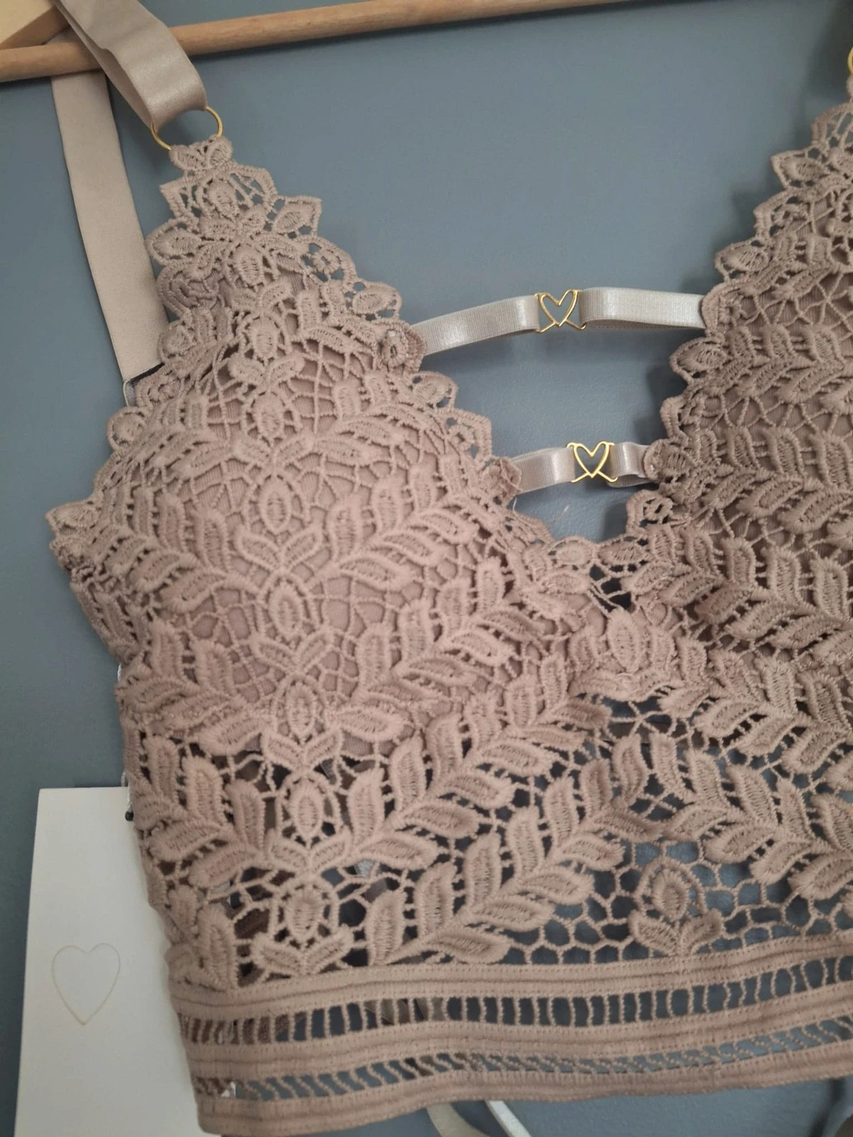 Crop top bustier en dentelle crochet – kimery – taille Taille unique 2