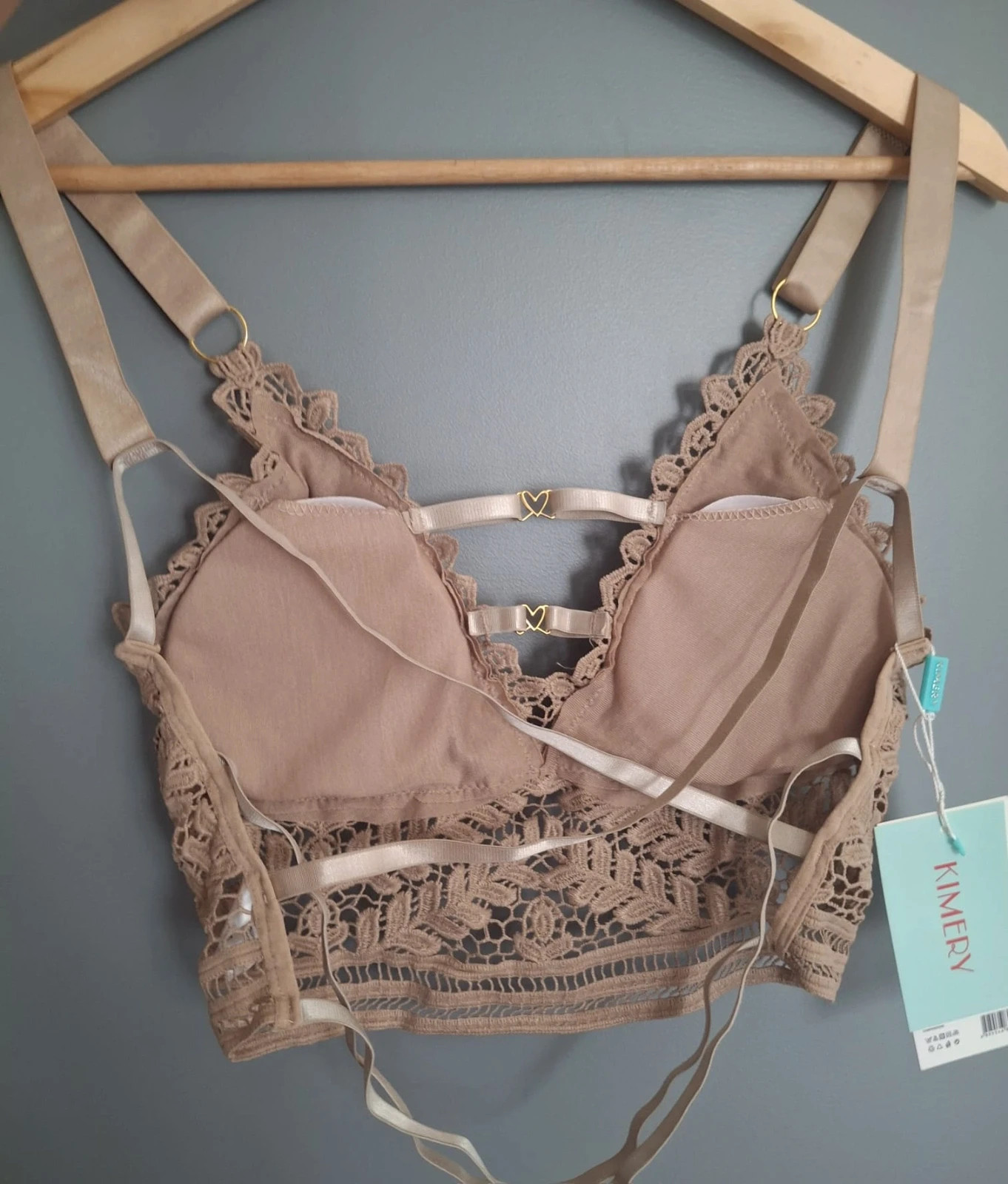 Crop top bustier en dentelle crochet – kimery – taille Taille unique 3