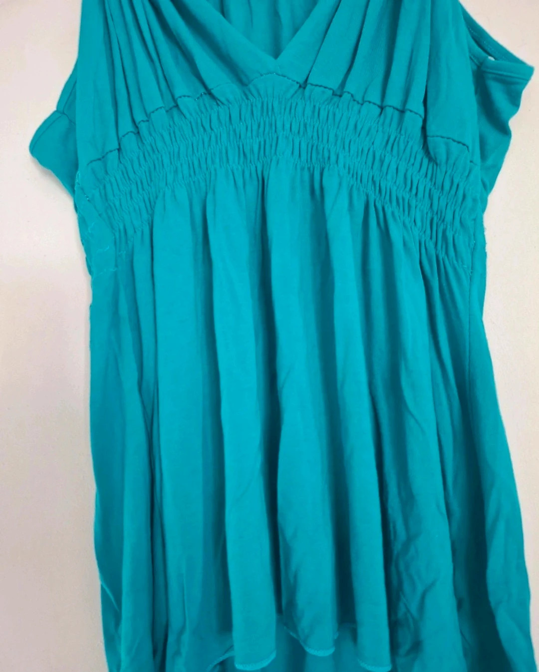 Top fluide turquoise avec jolis détails sur les bretelles – Tendance – taille M / 38 / 10 3