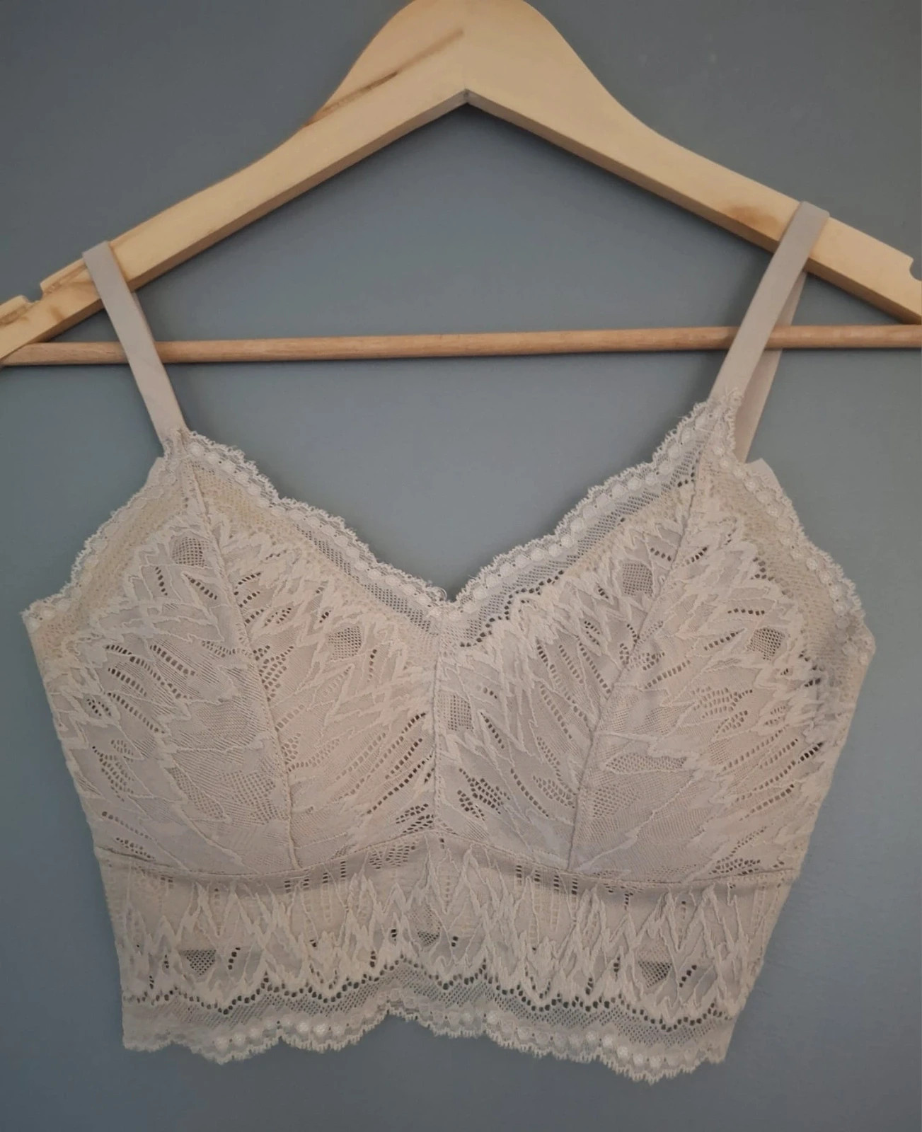 Crop top bralette dentelle sans couture
