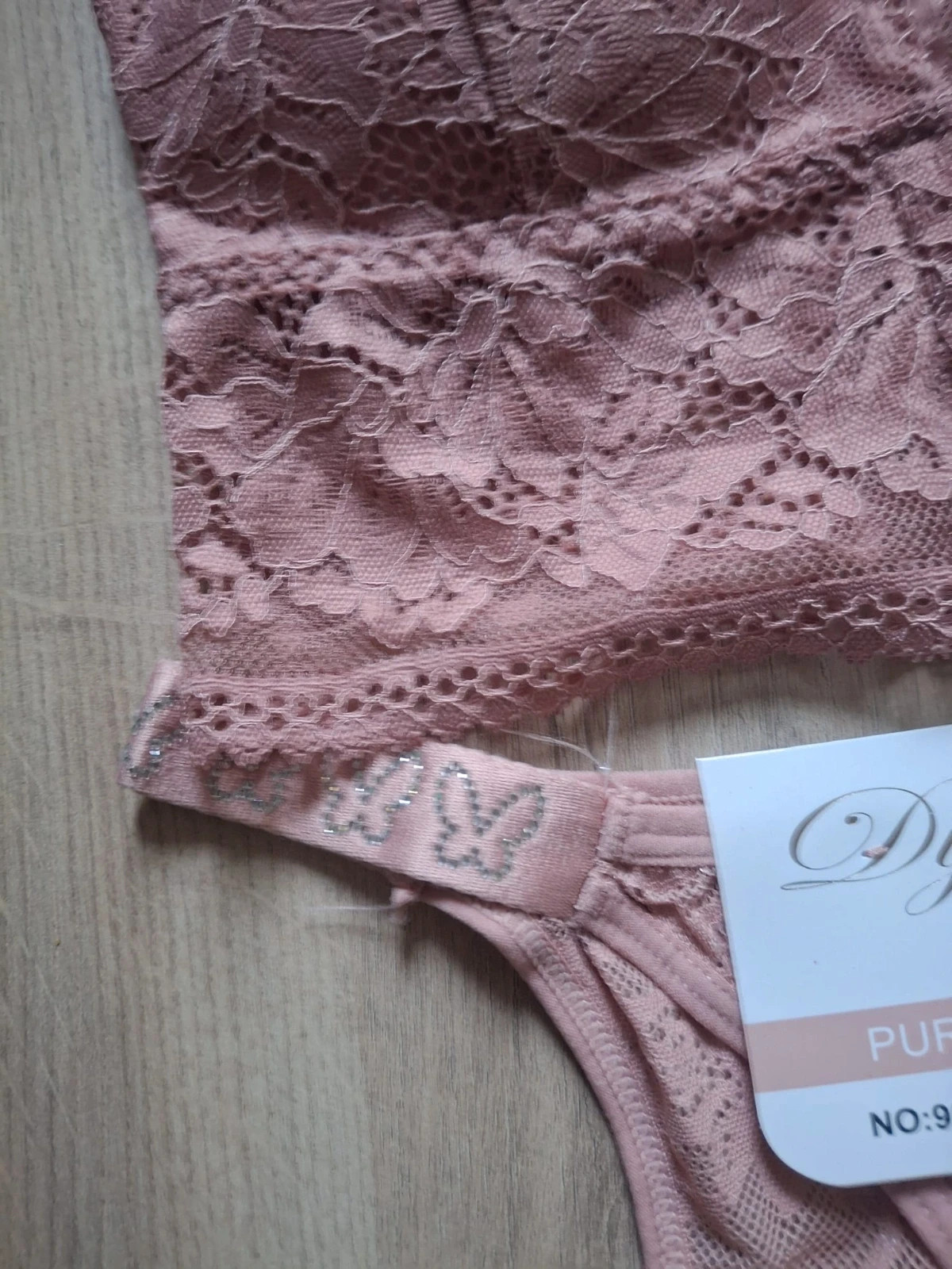Ensemble bralette et tanga dentelle florale – yalish – taille M / 38 / 10 2