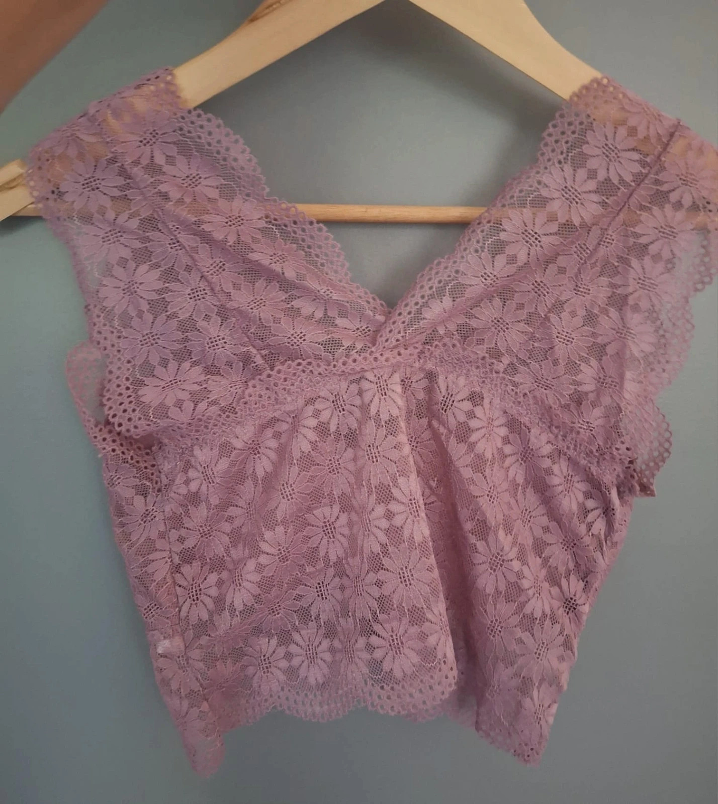 Bralette en dentelle florale bretelles larges – Hana – taille M / 38 / 10 2