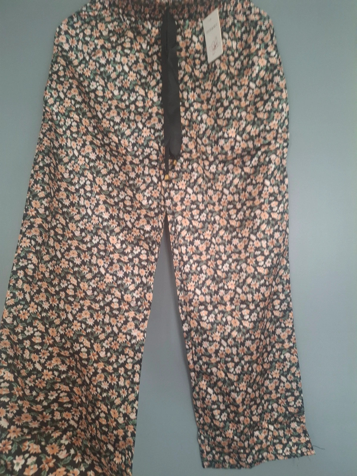 Pantalon palazzo fluide imprimé Liberty