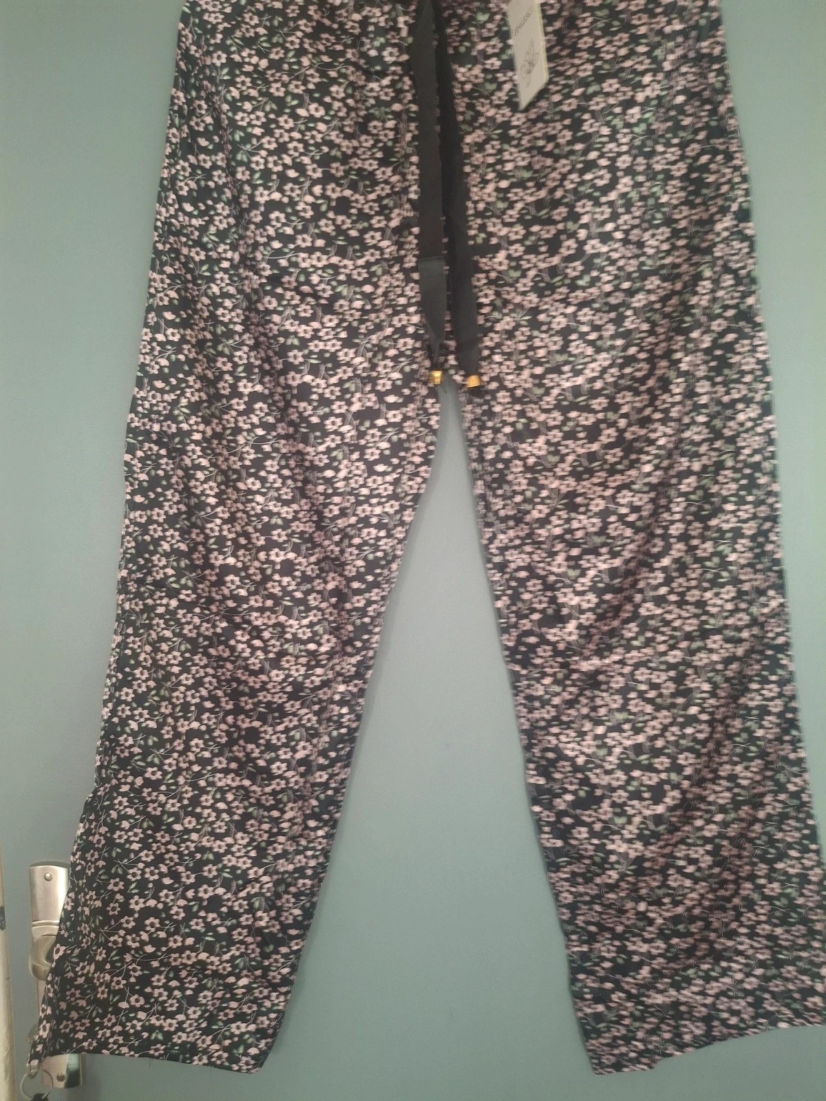 Pantalon palazzo avec poches fluide – Pink & Sky – taille XL / 42 / 14 3