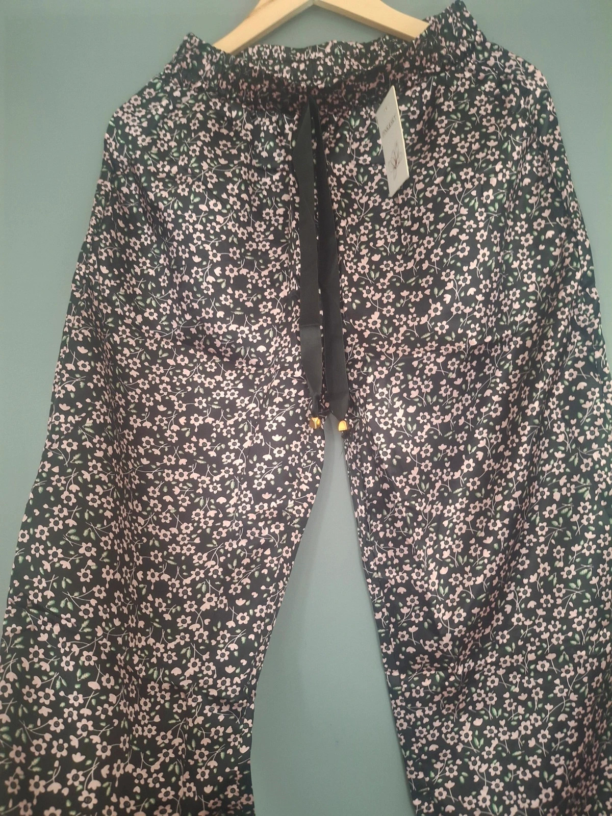 Pantalon palazzo avec poches fluide – Pink & Sky – taille XL / 42 / 14 2