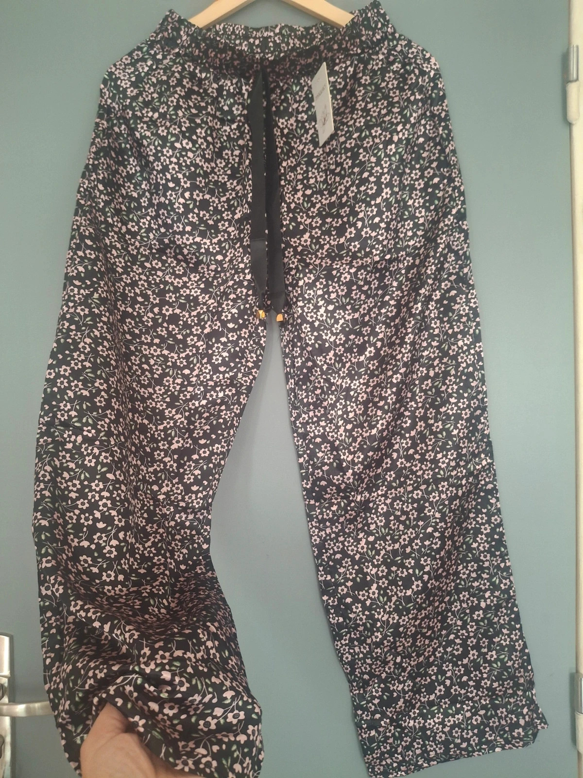 Pantalon palazzo avec poches fluide