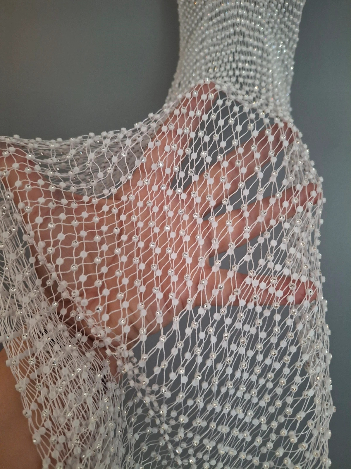 Paréo sarong filet avec strass tendance – boutique indépendante – taille M / 38 / 10 4
