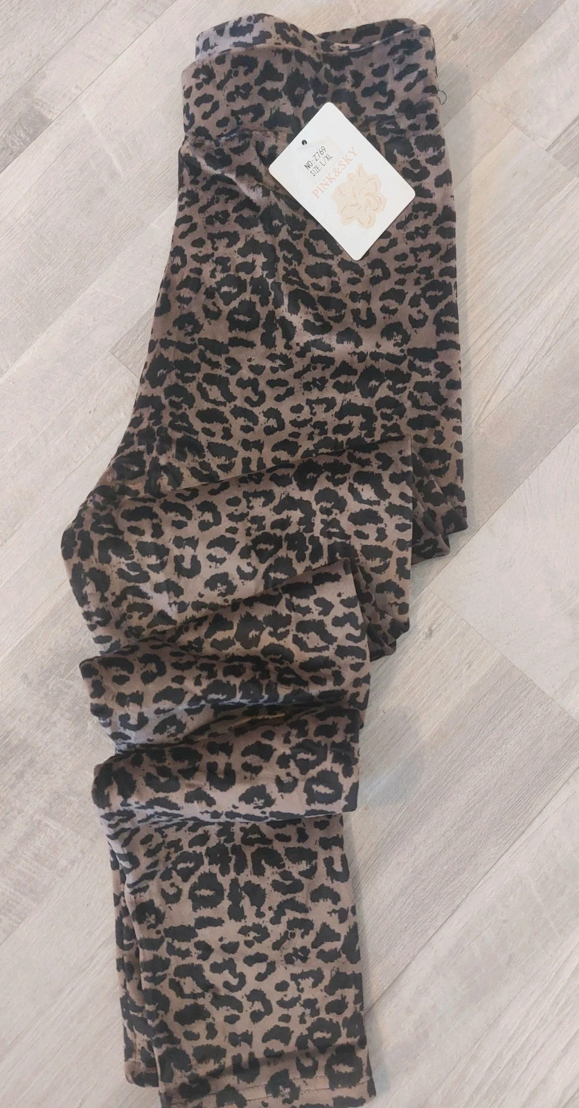 Jegging style velours Léopard – Pink & Sky – taille XL / 42 / 14 2