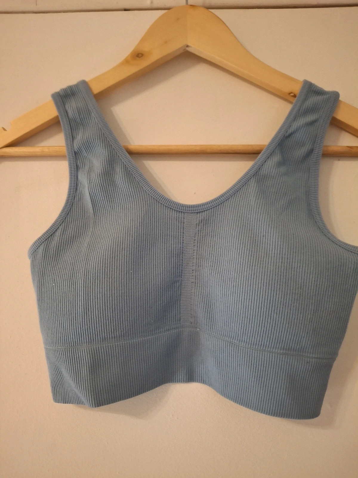 Brassière bon maintien bleu bretelles larges