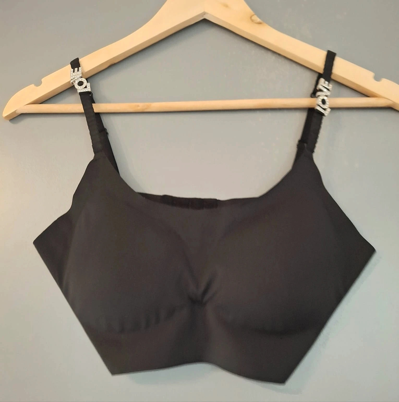 Bralette crop top sans couture bretelles amovible