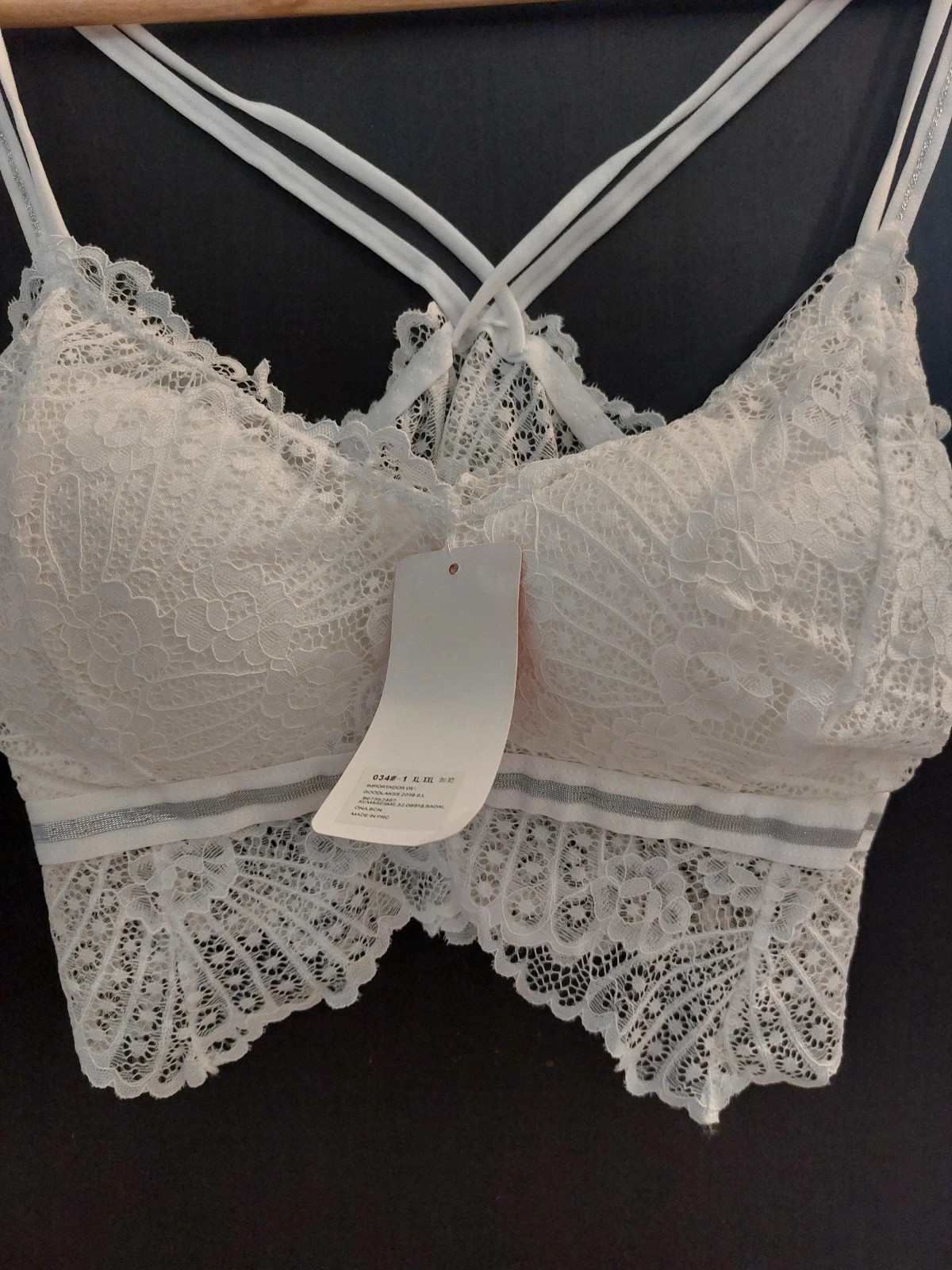 Bralette dentelle blanche grande taille – Magnifique – taille 100C 2