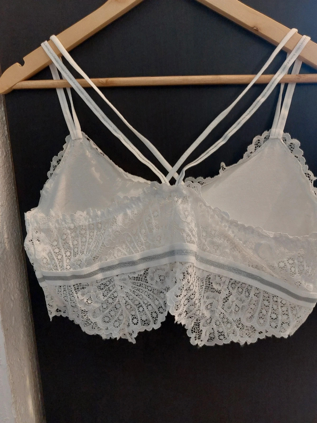 Bralette dentelle blanche grande taille – Magnifique – taille 100C 4