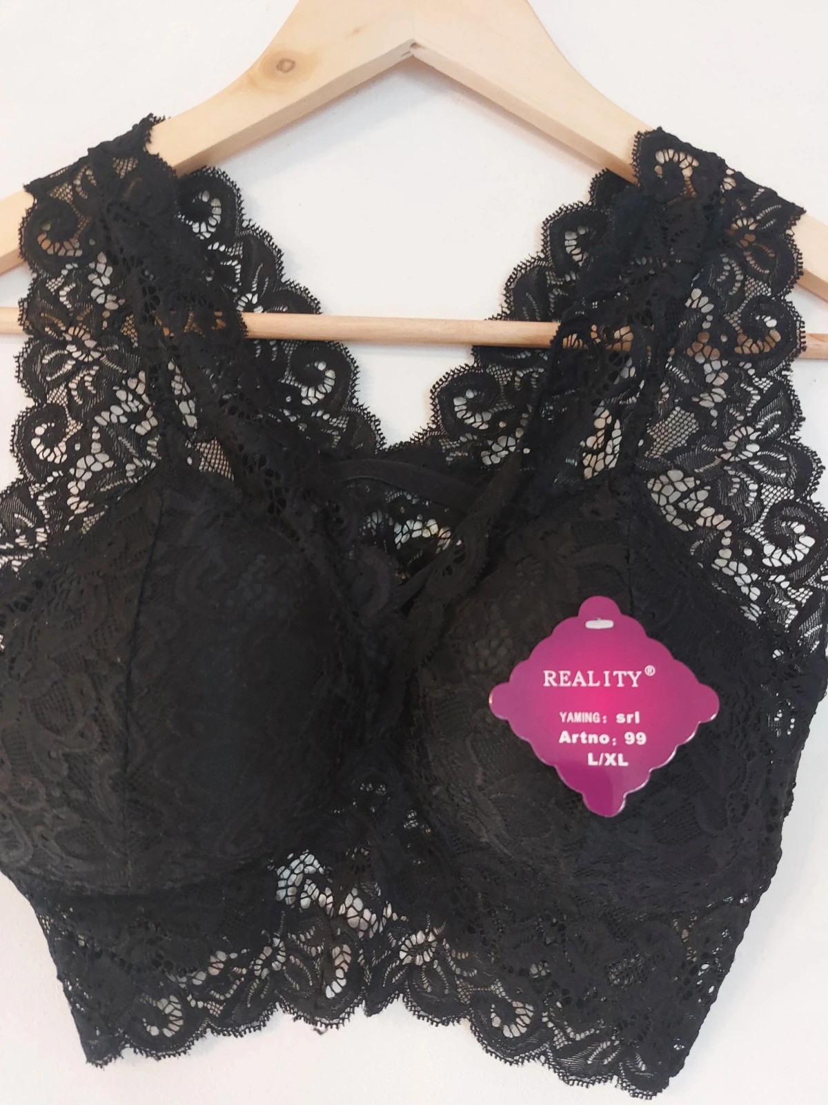 Croo top dentelle noir push up – Ancona – taille XL / 42 / 14 2