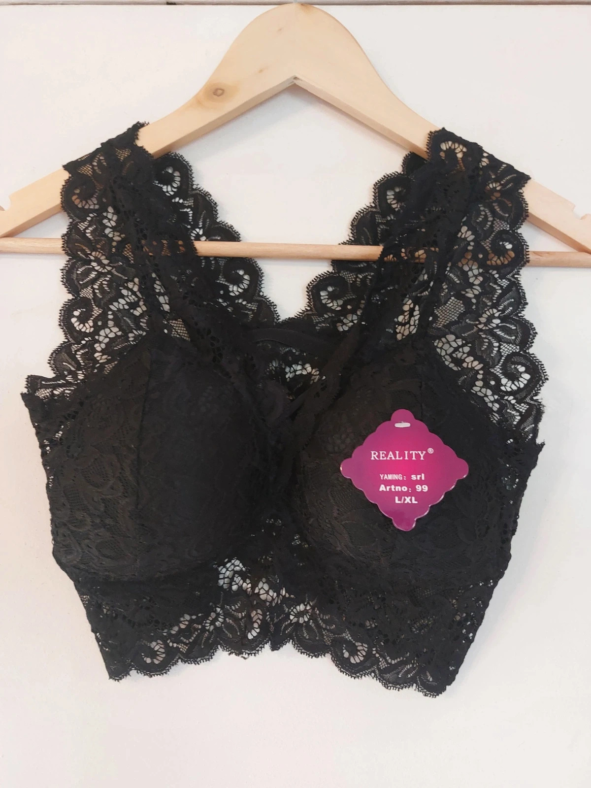 Croo top dentelle noir push up