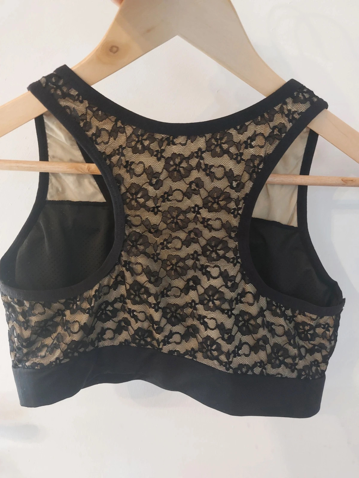 Brassière dentelle et coton dos nageur – Coton – taille 90C 3