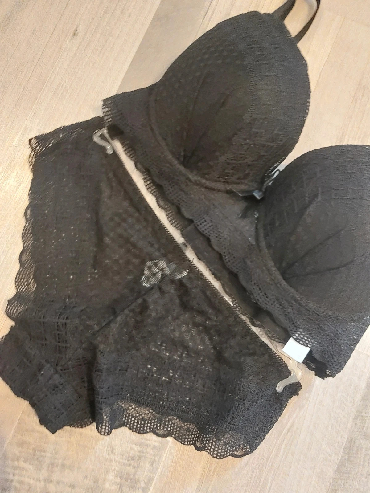 Ensemble lingeries 2pces noir – Noir – taille S / 36 / 8 4