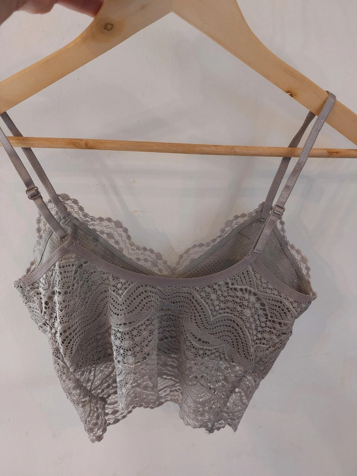 Brassière dentelle couleur gris clair – Belle – taille M / 38 / 10 2
