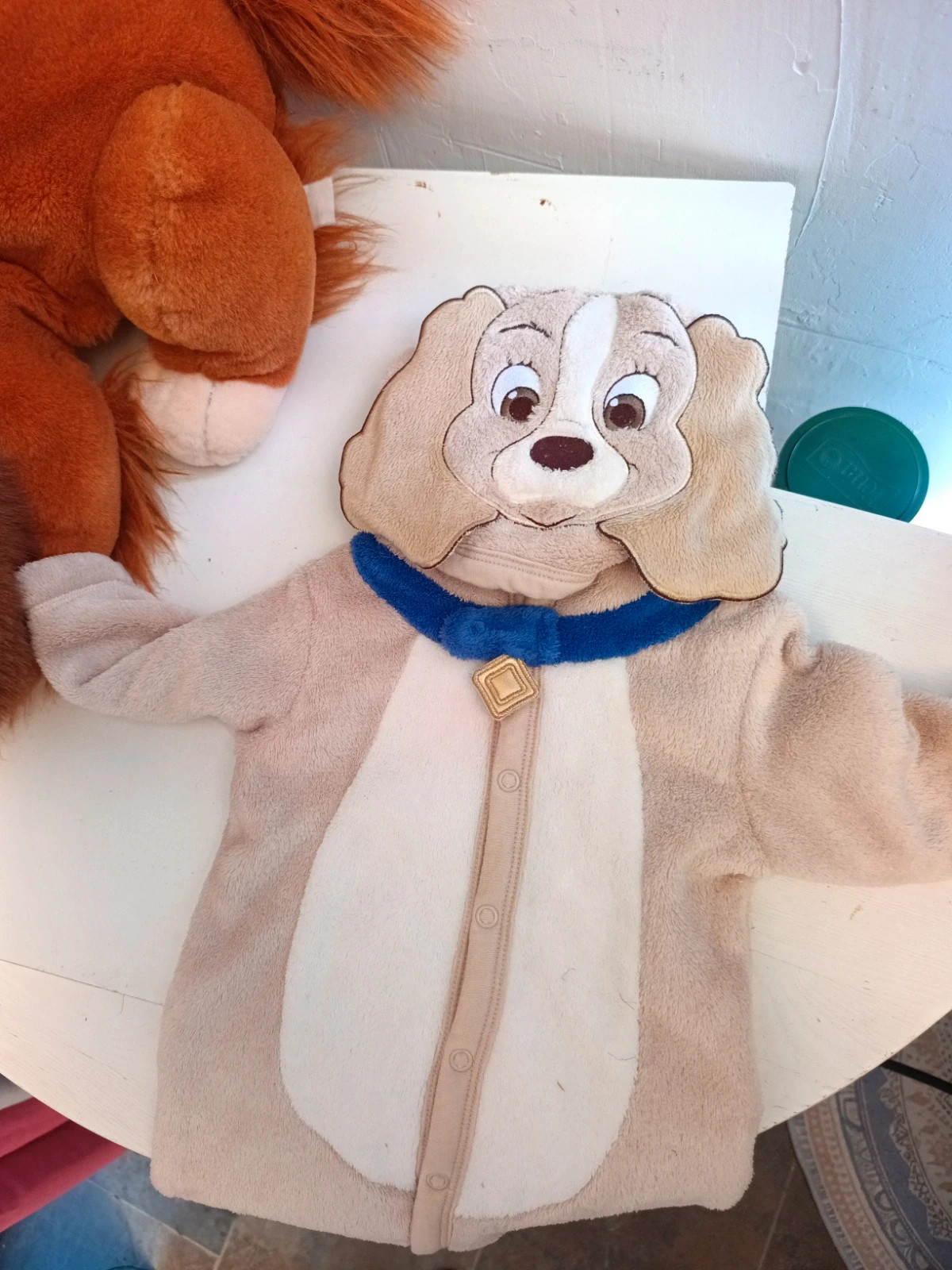 Lot de grenouillère avec sa peluche Belle et le clochard Disney – Disney – taille 1-3 mois / 56 cm 3