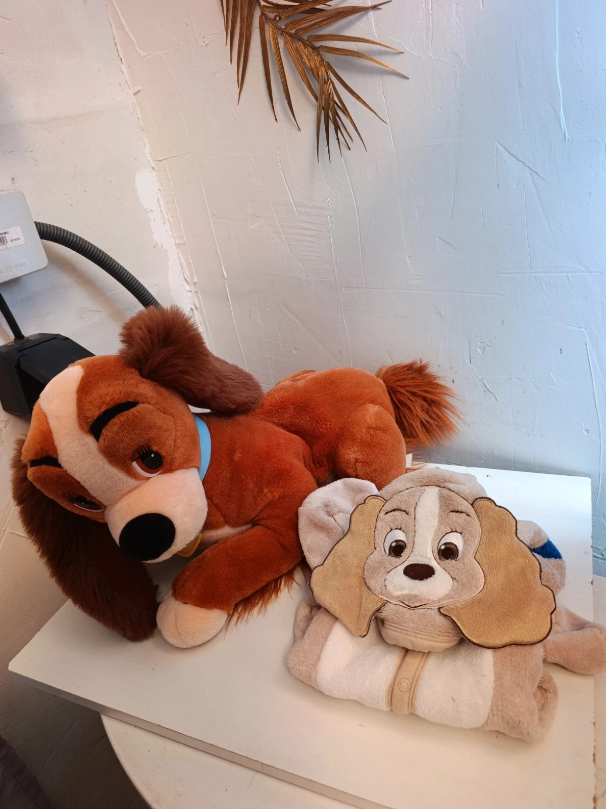 Lot de grenouillère avec sa peluche Belle et le clochard Disney – Disney – taille 1-3 mois / 56 cm