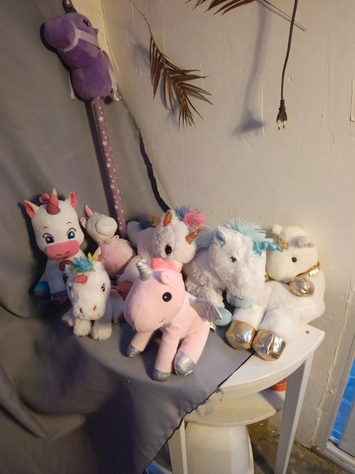 Lot peluche licorne déco chambre – Babydream – taille Taille unique