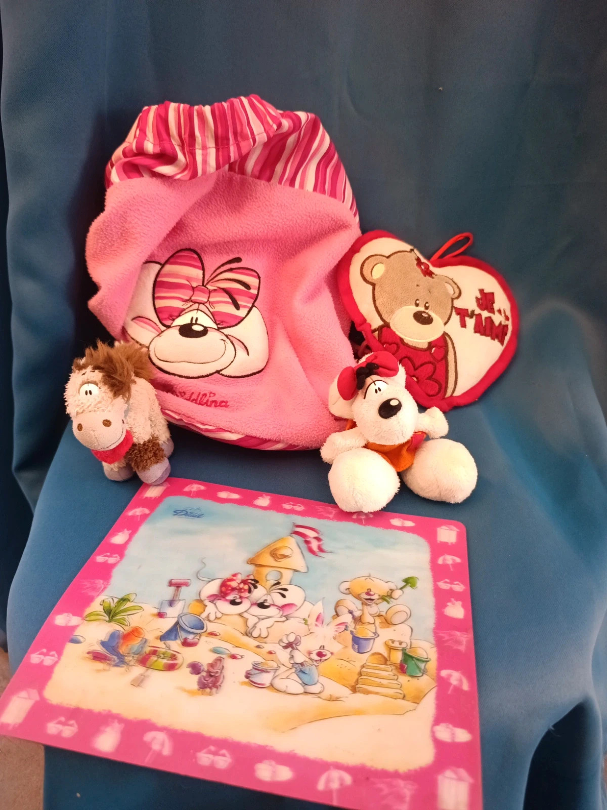 Lot Diddl peluche sac