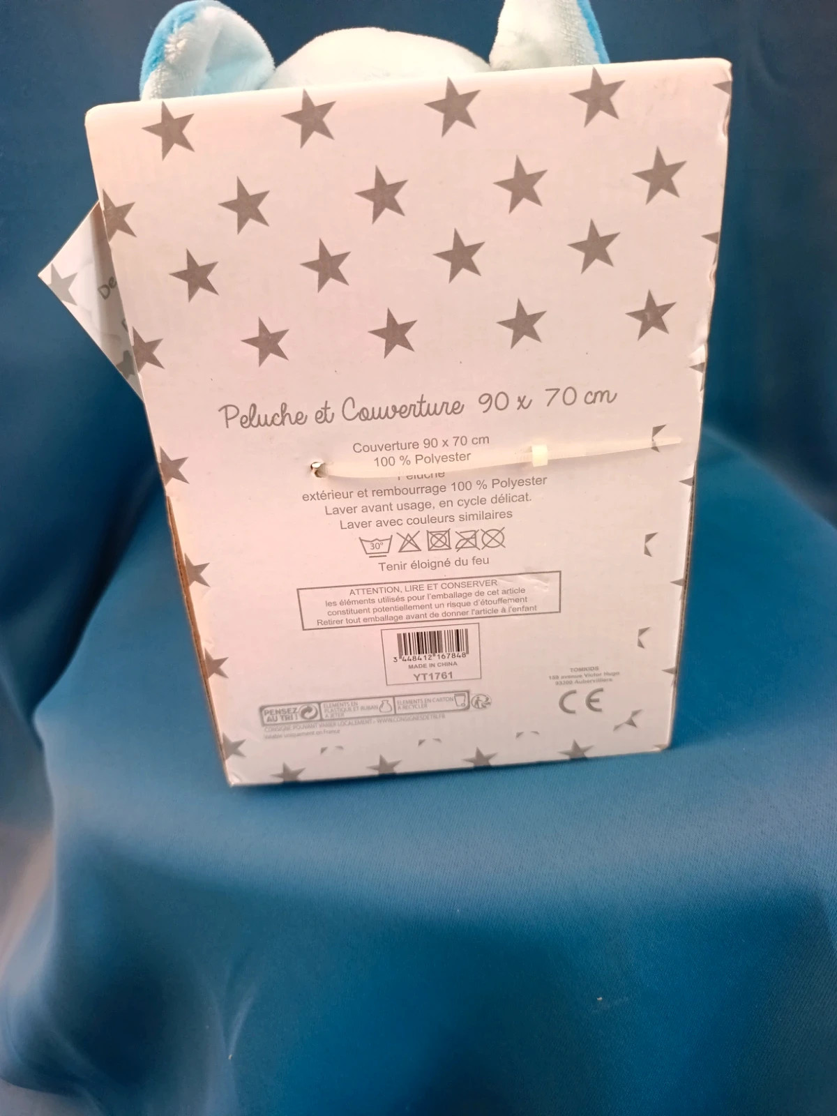 Couverture et peluche pilou naissance – Tom et Kiddy – taille Taille unique 3