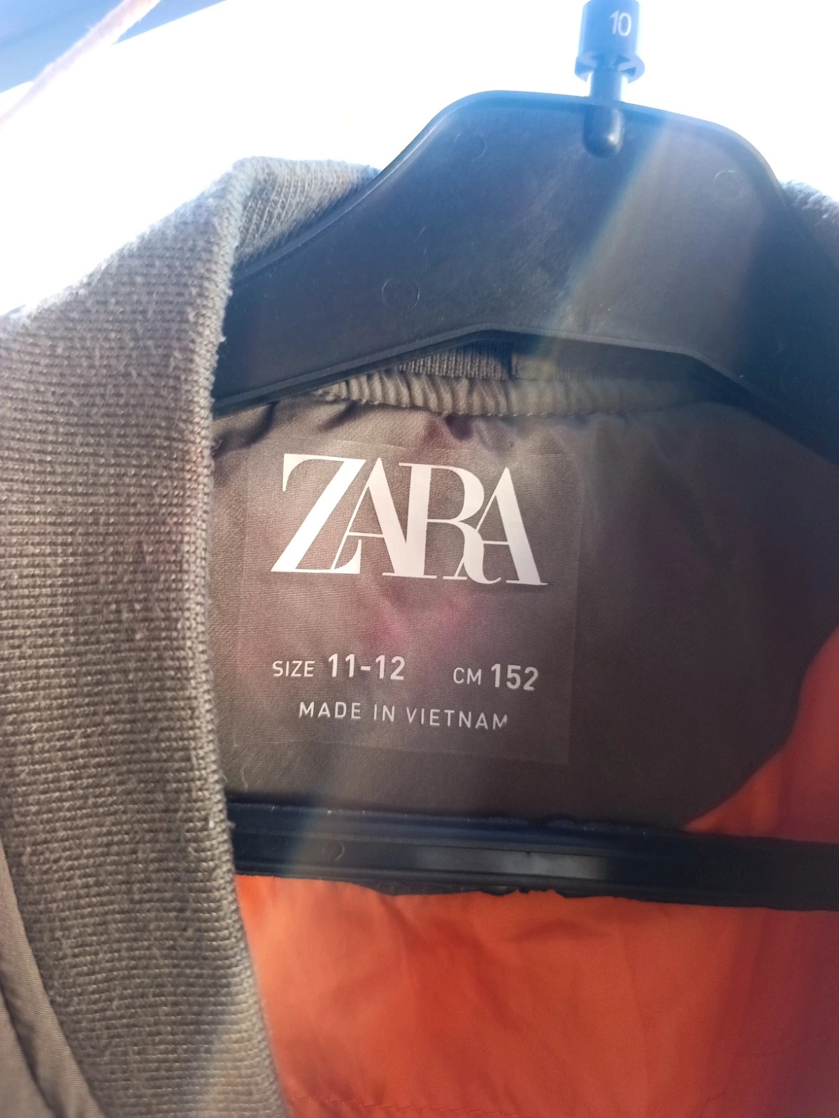 Bombers veste légère zara kaki et orange a l'intérieur – Zara – taille 12 ans / 152 cm 5