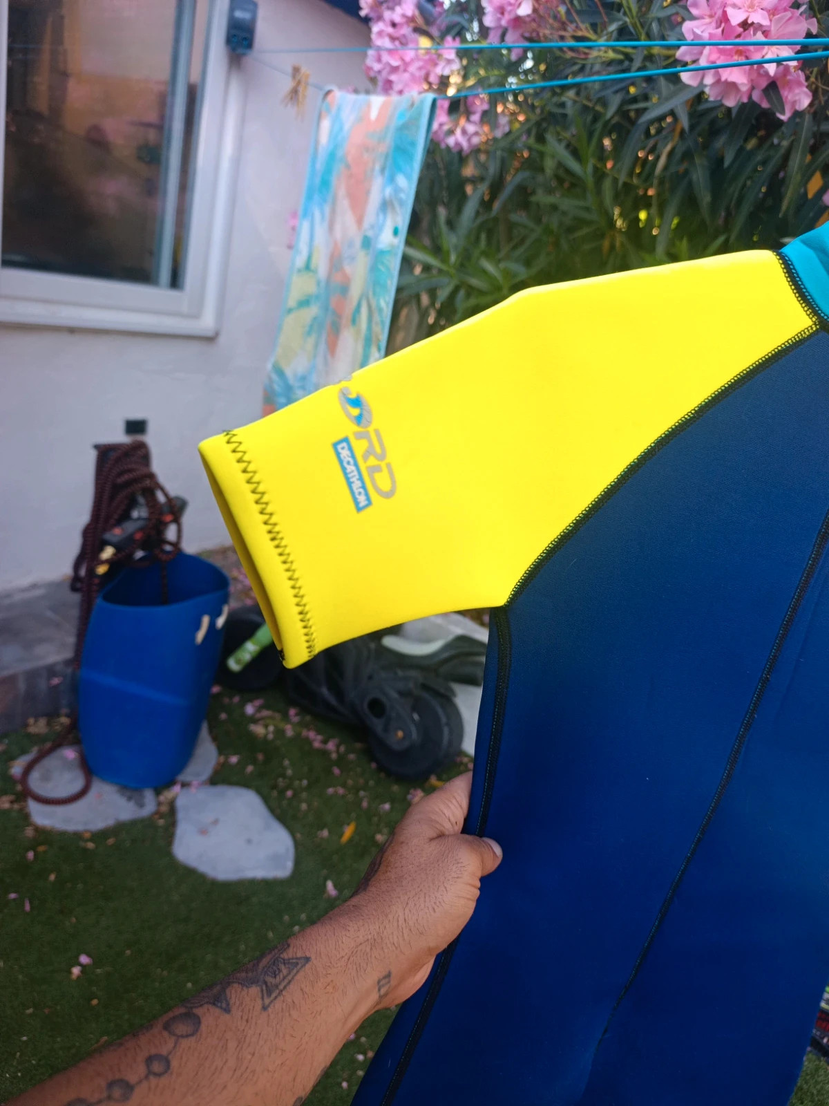 Combinaison de plongée paddle kayak taille 14ans – Tribord 3