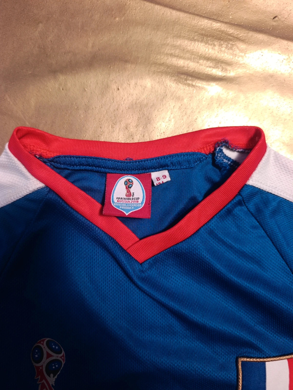 Tshirt maillot équipe de France coupe du monde russie 2018 – Vintage Dressing – taille 9 ans / 134 cm 2